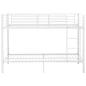 Preview: Etagenbett Weiß Metall 90×200 cm