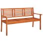 Preview: ARDEBO.de - Gartenbank 3-Sitzer 150 cm Massivholz Eukalyptus
