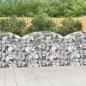 Preview: ARDEBO.de - Gabione mit Hochbogen 150x30x100/120 cm Verzinktes Eisen