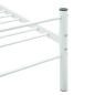 Preview: Bettgestell Weiß Metall 100 × 200 cm