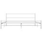 Preview: Bettgestell Weiß Metall 200×200 cm