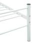 Preview: Bettgestell Weiß Metall 200×200 cm