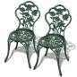 Preview: 3-tlg. Bistro-Set Aluminiumguss Grün