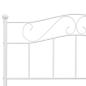 Preview: Bettgestell Weiß Metall 160×200 cm