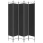 Preview: 5-tlg. Paravent Schwarz 200x220 cm Stoff