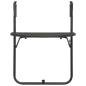 Preview: Balkon-Hängetisch Braun 60x64x83,5 cm Kunststoff Rattan-Optik
