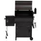 Preview: Pelletgrill mit Schornstein Schwarz 104 cm Eisen