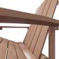 Preview: Adirondack-Gartenstuhl mit Fu?teil HDPE Braun