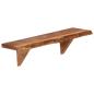 Preview: Wandregale 2 Stk. 60 x 20 x 18 cm Massivholz Akazie