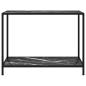 Preview: Konsolentisch Schwarz 100x35x75 cm Hartglas