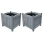 Preview: ARDEBO.de - Garten-Hochbeete 2 Stk. 30x30x30 cm Massivholz Tanne