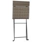 Preview: 3-tlg. Bistro-Set Klappbar Grau Poly Rattan