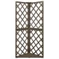 Preview: Eckspalier Grau 50x50x145 cm Massivholz Tanne