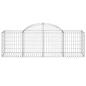 Preview: Gabione mit Hochbogen 200x50x60/80 cm Verzinktes Eisen