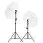 Preview: Fotostudio-Set mit Beleuchtung und Hintergrund