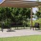 Preview: ARDEBO.de - 4-tlg. Garten-Lounge-Set mit Kissen Aluminium Anthrazit