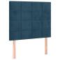 Preview: Boxspringbett mit Matratze Dunkelblau 80x200 cm Samt
