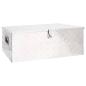 Preview: Aufbewahrungsbox Silbern 100x55x37 cm Aluminium