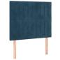Preview: Boxspringbett mit Matratze Dunkelblau 80x200 cm Samt