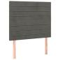 Preview: Boxspringbett mit Matratze Dunkelgrau 100x200 cm Samt