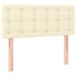 Preview: Boxspringbett mit Matratze Creme 90x190 cm Kunstleder