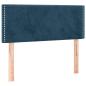 Preview: Boxspringbett mit Matratze Dunkelblau 120x200 cm Samt