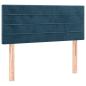 Preview: Boxspringbett mit Matratze Dunkelblau 100x200 cm Samt