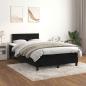 Preview: ARDEBO.de - Boxspringbett mit Matratze Schwarz 120x200 cm Samt