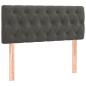 Preview: Boxspringbett mit Matratze Dunkelgrau 120x200 cm Samt