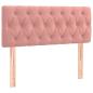 Preview: Boxspringbett mit Matratze Rosa 90x190 cm Samt