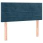 Preview: Boxspringbett mit Matratze Dunkelblau 90x190 cm Samt
