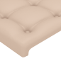 Preview: Boxspringbett mit Matratze Cappuccino-Braun 80x200cm Kunstleder