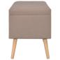 Preview: Hocker mit Stauraum 3 Stk. Braun Stoff