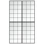 Preview: Wandspiegel 4 Stk. Schwarz 100x60 cm Metall