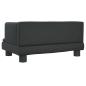 Preview: Hundebett Schwarz 60x40x30 cm Kunstleder