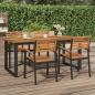 Preview: ARDEBO.de - Gartentisch mit Gestell U-Form 180x90x75 cm Akazie Massivholz