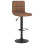 Preview: Barhocker 2 Stk. Braun Stoff
