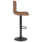Preview: Barhocker 2 Stk. Braun Stoff