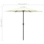 Preview: Sonnenschirm mit Aluminium-Mast 270x246 cm Sandweiß