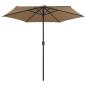 Preview: Sonnenschirm mit Aluminium-Mast 270x246 cm Taupe