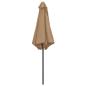 Preview: Sonnenschirm mit Aluminium-Mast 270x246 cm Taupe