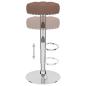 Preview: Barhocker 2 Stk. Braun Stoff
