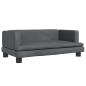Preview: Hundebett Dunkelgrau 80x45x30 cm Samt