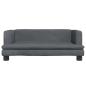 Preview: Hundebett Dunkelgrau 80x45x30 cm Samt