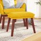 Preview: ARDEBO.de - Fußhocker Senfgelb 45x29,5x35 cm Stoff