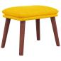 Preview: Fußhocker Senfgelb 45x29,5x35 cm Stoff