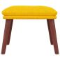 Preview: Fußhocker Senfgelb 45x29,5x35 cm Stoff
