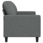 Preview: 2-Sitzer-Sofa Dunkelgrau 140 cm Stoff