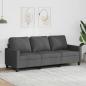 Preview: ARDEBO.de - 3-Sitzer-Sofa Dunkelgrau 180 cm Stoff