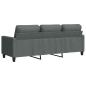 Preview: 3-Sitzer-Sofa Dunkelgrau 180 cm Stoff